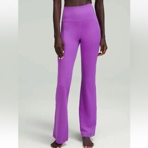 Lululemon Groove Super-High-Rise Flared Pant Nulu Moonlit Magenta - Size 8